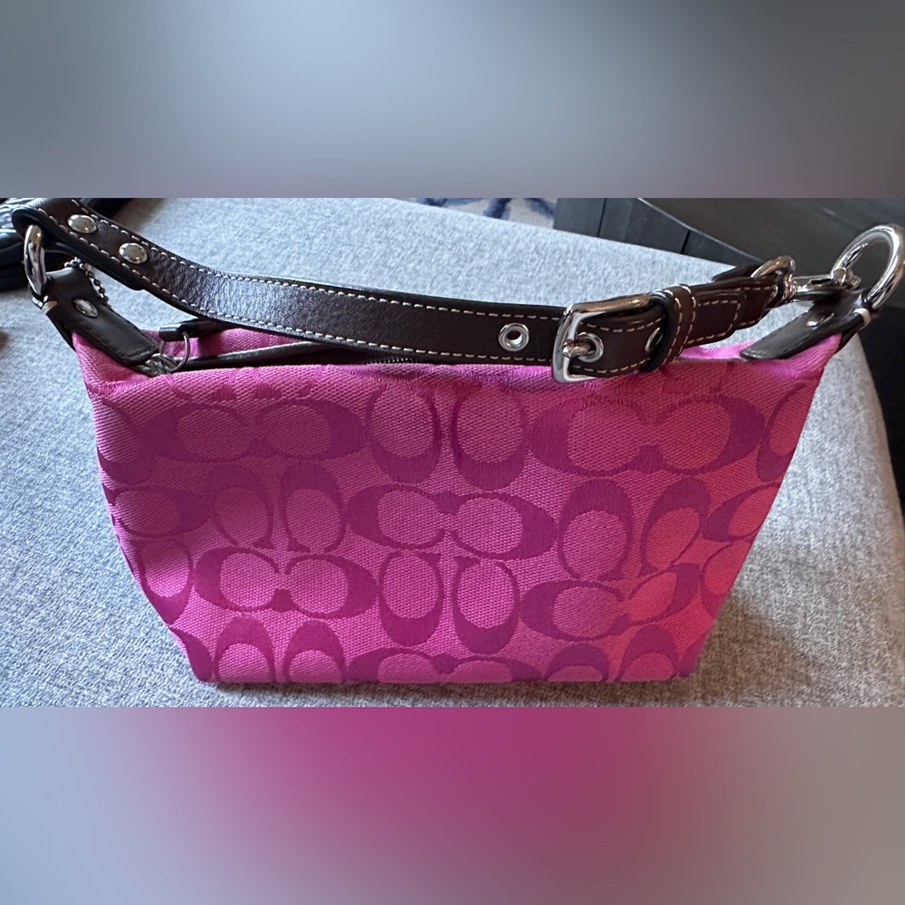 Coach Fuchsia Signature Shoulder Bag